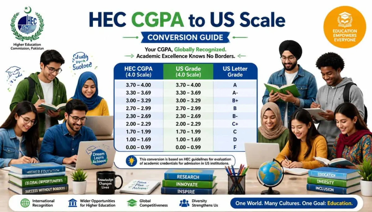 How to Convert HEC CGPA to US Scale (2026 Guide)