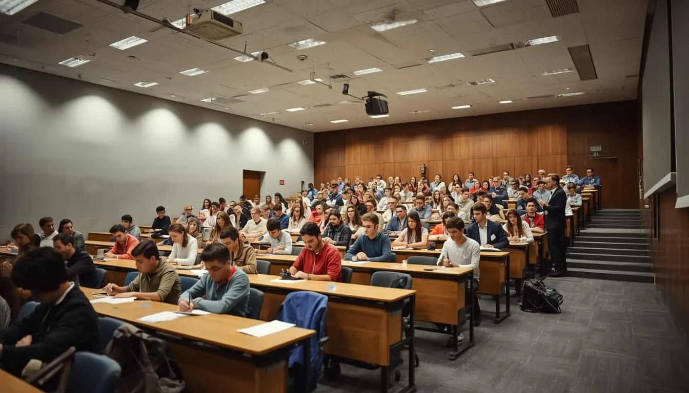 students attending college lecture affecting GPA