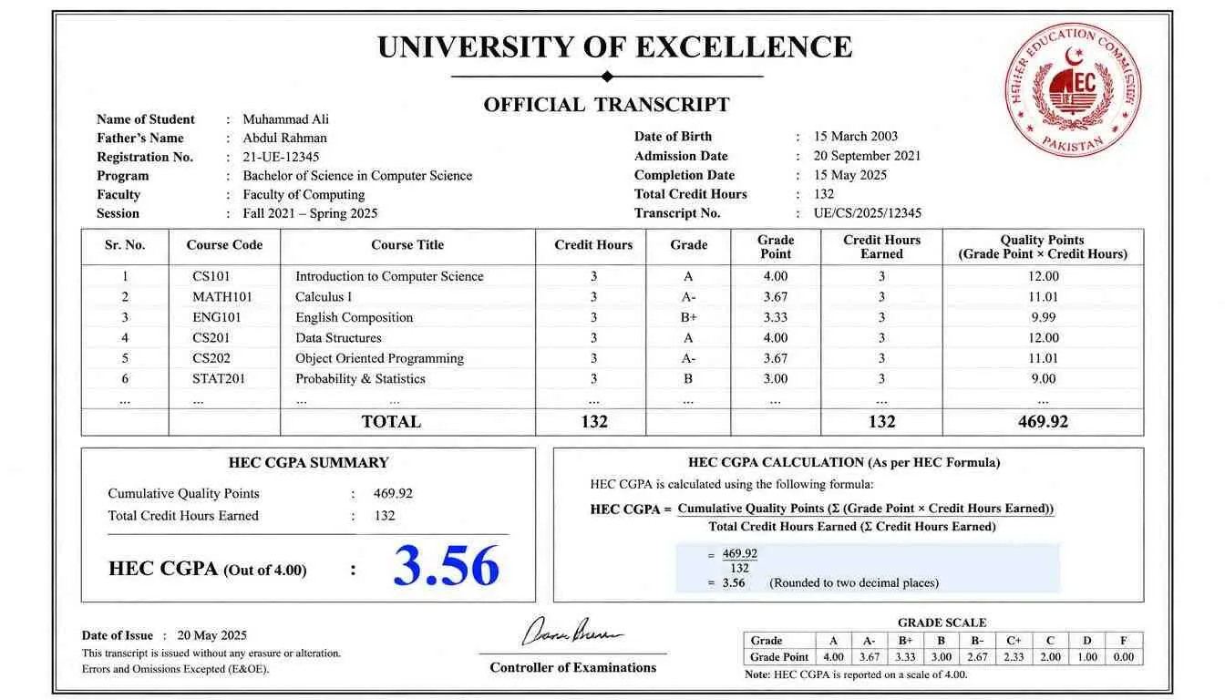 HEC CGPA: How to Calculate It and Why It Actually Matters